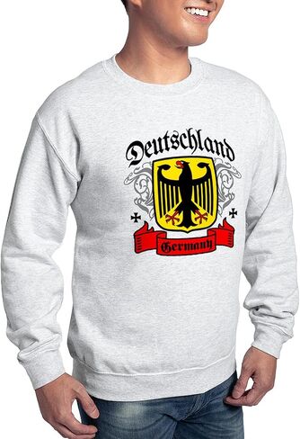 سويت شيرت CafePress Deutschland معطف الأسلحة من النوع الثقيل الكلاسيكي ذو الرقبة الدائرية الخفيفة in Kuwait