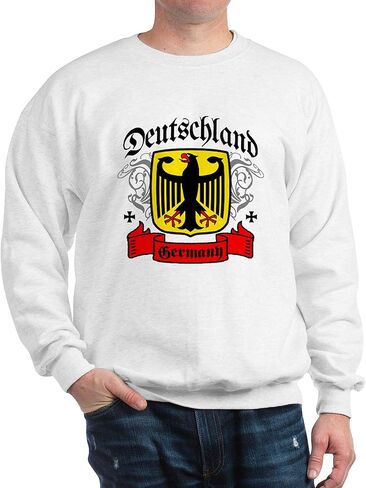 سويت شيرت CafePress Deutschland معطف الأسلحة من النوع الثقيل الكلاسيكي ذو الرقبة الدائرية الخفيفة in Kuwait