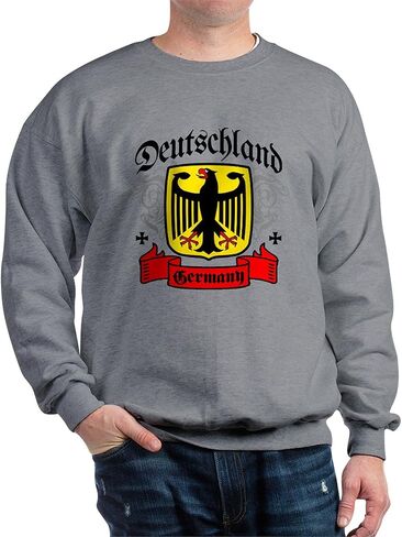 سويت شيرت CafePress Deutschland معطف الأسلحة من النوع الثقيل الكلاسيكي ذو الرقبة الدائرية الخفيفة in Kuwait