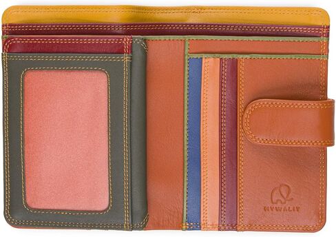 mywalit Medium Snap Leather Wallet | 9 Card Slots | ID Window & Zip Coin Pocket | Bosco | Stylish & Compact Accessory for Men & Women | Perfect for Everyday Use in Saudi Arabia