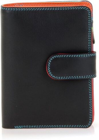 mywalit Medium Snap Leather Wallet | 9 Card Slots | ID Window & Zip Coin Pocket | Bosco | Stylish & Compact Accessory for Men & Women | Perfect for Everyday Use in Saudi Arabia