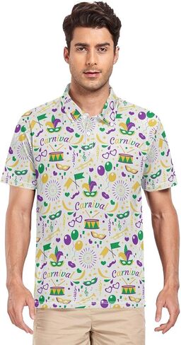 Periodic Table of The Elements Print Men's Polo Shirts Short Sleeve Quick Dry Athletic Outdoor Sports Golf Shirts S-XXL in Saudi Arabia