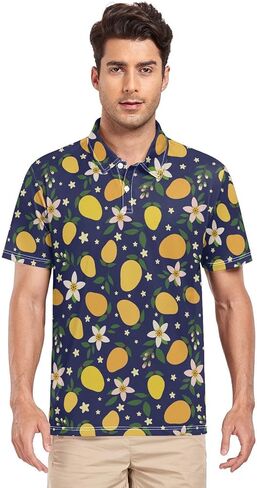 Periodic Table of The Elements Print Men's Polo Shirts Short Sleeve Quick Dry Athletic Outdoor Sports Golf Shirts S-XXL in Saudi Arabia
