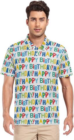 Periodic Table of The Elements Print Men's Polo Shirts Short Sleeve Quick Dry Athletic Outdoor Sports Golf Shirts S-XXL in Saudi Arabia
