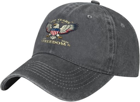 USA 250th Anniversary Sun Hats Black Adjustable Hats Women Men Hat Leisure Truck Funny Cap. in Saudi Arabia