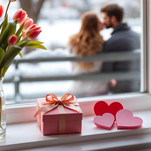 6 Pcs Valentine's Day Wooden Hearts Rustic Red Pink White Wooden Love Sign for Home Farmhouse Tiered Tray Wedding Valentines Anniversary Birthday Party Table Decorations in Saudi Arabia