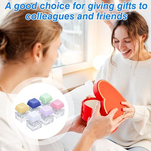 Mabor 6Pcs Keyboard Fidget Clicker Keyboard Fidget Keychain of 6 Colors Decompression Keycap Button Stress Relief Gifts for Adult Men Women to Relief Stress Pass Time in Saudi Arabia