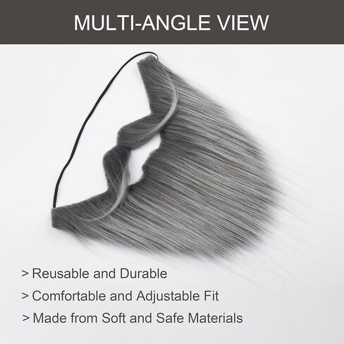 Yan Dream Men Men Fale False Matache for Men Cosplay Fake Bear Costume Hair For Halloween Party in Saudi Arabia