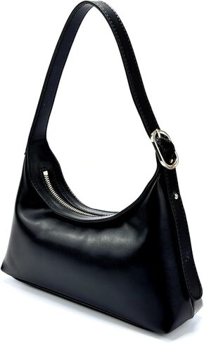 RosCelesty Crescent Shoulder Bag for Women Crossbody Purse Vegan Leather Handbag Adjustable Strap in Saudi Arabia
