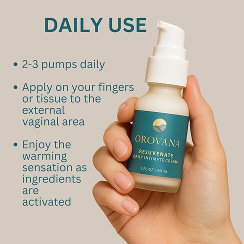 OROVANA Rejuvenate Intimate Moisture Vaginal Moisturizer DHEA & Hyaluronic Acid Menopause and Peri menopause Helps Restore Elasticity, Hydration & Sensitivity created by a menopause specialist (1 oz) in Saudi Arabia