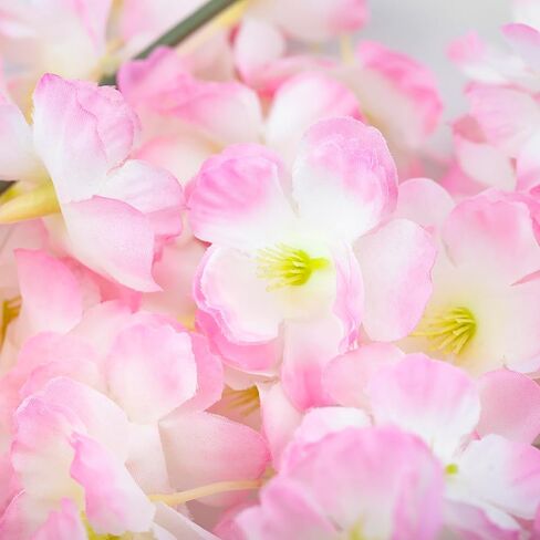 GPARK 2 حزمة / 70 بوصة / 5.9FT زهر الكرز الاصطناعي لتعليق الكروم زهرة الحرير إكليل لحفلات الزفاف ديكور الحائط الوردي الديكور الياباني الوردي الفاتح (حجم صغير) in Kuwait