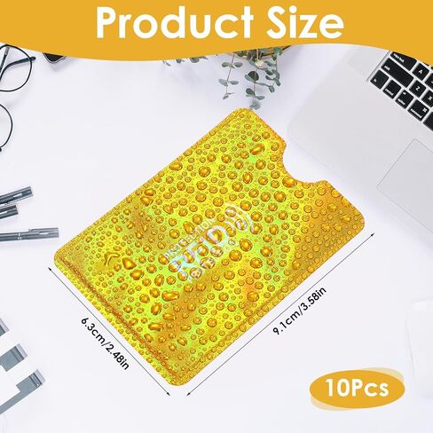 DOPENSPI 10PCS RFID Blocking Sleeves, Colorful RFID Card Holder Credit Card Protector Waterproof Identity Cards Protector Slim Design 5 Color CardProtector Sleeves for Women Men in Saudi Arabia