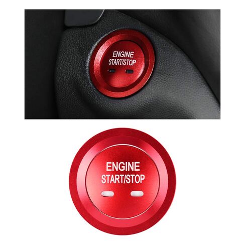 CARFIB Ignition Button Decals for Chevrolet Chevy Equinox Malibu Sonic Traverse Trax Accessories Push Start Stop Stickers Caps Covers Parts Car Interior Decoration Men Women Aluminum Alloy Blue 2Pcs in Kuwait