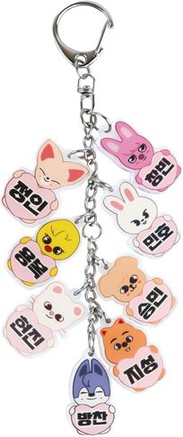 Cute SK-Z Acrylic Keychain Cartoon Keyring Pendant Charm Bag Accessory for Stray Fans Gifts in Saudi Arabia