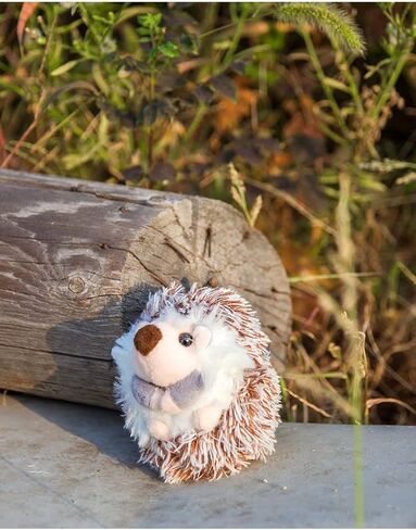 UR Sunshine Boys Girls Creative Funny Cute Kawai Little Brown Hedgehog Keychain, Soft Plush Stuffed Animal Hedgehog Keycrings Bag Backpack Decoration Bag Purse Pendant Car Key Ring Gift in Saudi Arabia