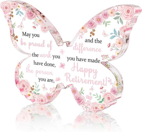 Office Desk Decor for Women Pink Desk Accessories Decoration Pink Butterfly Gifts for Women Birthday Inspirational Religious Gift for Office Room Decor in Saudi Arabia