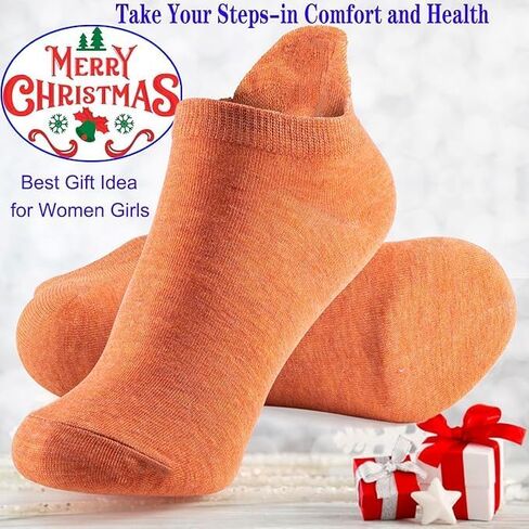 Women's Ankle Low Cut Socks 10 Pairs, Soft Embroidered Multi-Color Minimalist Breathable Daily Hosiery in Saudi Arabia