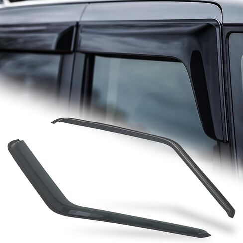 M-AUTO Window Visors Rain Guards Shields Compatible with 07-10 Ford Explorer Sport Trac, Tape-On Rain Guards Shields, 4 PCs in Kuwait