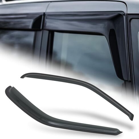 M-AUTO Window Visors Rain Guards Shields Compatible with 07-10 Ford Explorer Sport Trac, Tape-On Rain Guards Shields, 4 PCs in Kuwait