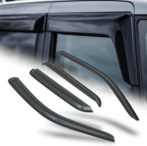 M-AUTO Window Visors Rain Guards Shields Compatible with 07-10 Ford Explorer Sport Trac, Tape-On Rain Guards Shields, 4 PCs in Kuwait