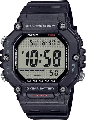 Casio AE-1600H Series | Black | 10-Year Battery | LED Illuminator | Digital Watch in Saudi Arabia