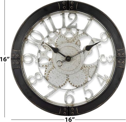 Westclox NYL32947 16" Gears Wall Clock, Bronze in Kuwait