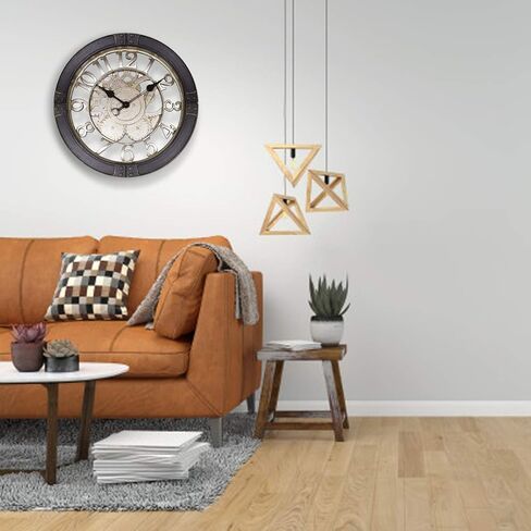 Westclox NYL32947 16" Gears Wall Clock, Bronze in Kuwait