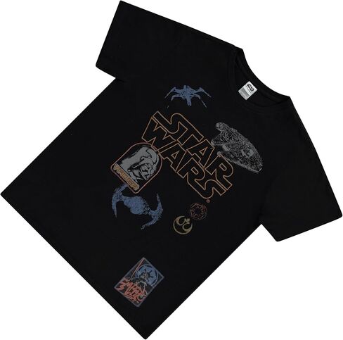 تي شيرت رجالي كلاسيكي من STAR WARS، قميص رجالي عصري مصبوغ - دارث فيدر، C3PO، R2D2 وستروم تروبر in Kuwait