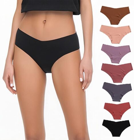 Women's Breathable Cotton Underwear 7-Pack, Soft Basic Briefs in Assorted Colors in Saudi Arabia