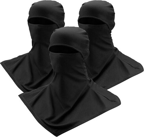 3 قطع غطاء الوجه بالاكلافا غطاء رقبة شمس (أسود ، رمادي ، أزرق) in Kuwait