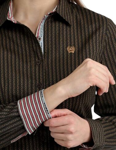 Cinch Women's Brown Print Shirt in Saudi Arabia
