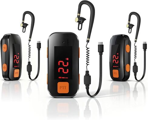 Super Mini Walkie Talkies Pro مع ترقية مقاومة للماء ، جهاز إرسال استقبال FM Radio Portable ، Small Walkie Talkie للاطلاع على الهواء الطلق ، التزلج ، المشي لمسافات طويلة ، البيسبول ، المطعم ، الأمن ، الجولف ، يخت ، 3 عبوات in Saudi Arabia