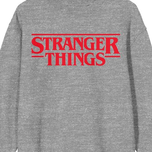 سويت شيرت بشعار كلاسيكي من Bioworld Stranger Things - رقبة مستديرة رياضية منقط in Kuwait