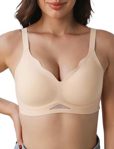 Tarbo جيلي حمالات الصدر اللاسلكية للنساء لا Underwire رفع البرازيلي التغطية الكاملة لينة الراحة سلس تي شيرت داعمة Bralette in Kuwait