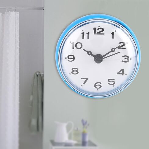 Bathroom Clock, Suction Wall Shower Clock with Traditional Pointer Type for Bathroom Pool Supplies in Saudi Arabia