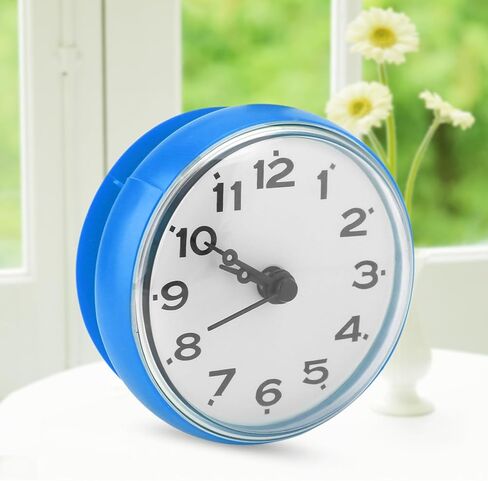Bathroom Clock, Suction Wall Shower Clock with Traditional Pointer Type for Bathroom Pool Supplies in Saudi Arabia