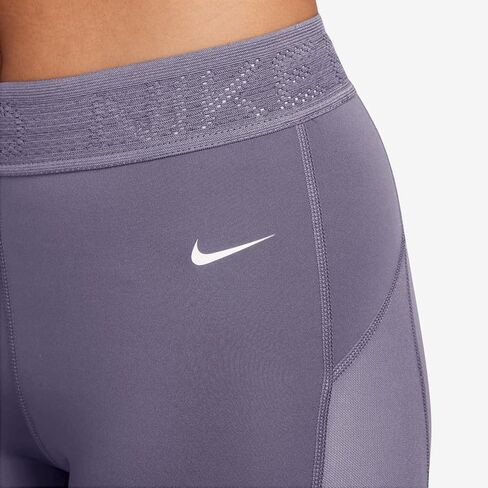 شورت Nike Pro نسائي متوسط ​​الارتفاع 3 بوصة بأجزاء شبكية (Daybreak/أبيض، FN3336-509) مقاس X-Small in Saudi Arabia