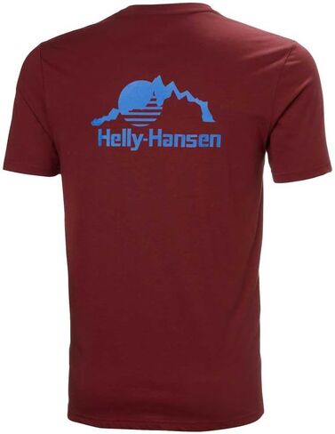 تي شيرت رجالي من Helly Hansen Nord Graphic، مقاس 180 Mars Red، مقاس X-Large in Saudi Arabia