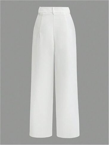 GORGLITTER Women's High Waisted Dress Pants Casual Dressy Work Wide Leg Pleated Pants Business Trousers Slacks Pants in Saudi Arabia