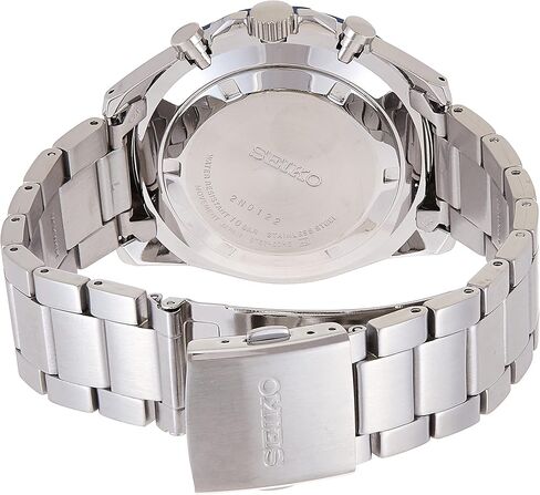 SEIKO SSB321 Chronograph Watch for Men - Blue Patterned Dial, Three Subdials & Date, and Tachymeter Bezel, 100m Water-Resistant in Saudi Arabia