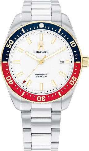 Tommy Hilfiger TH85 Men's Watch - Japanese Automatic Movement on Stainless Steel Bracelet - 10 ATM Water Resistance - Gift for Him - Premium Fashion Timepiece for All Occasions - 40mm in Saudi Arabia