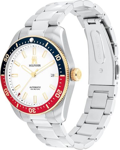 Tommy Hilfiger TH85 Men's Watch - Japanese Automatic Movement on Stainless Steel Bracelet - 10 ATM Water Resistance - Gift for Him - Premium Fashion Timepiece for All Occasions - 40mm in Saudi Arabia