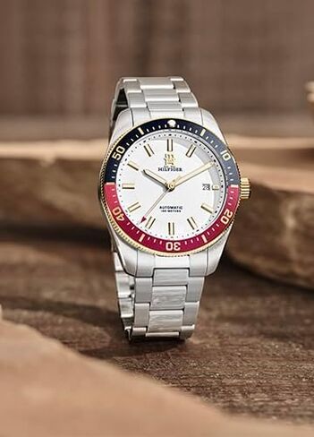 Tommy Hilfiger TH85 Men's Watch - Japanese Automatic Movement on Stainless Steel Bracelet - 10 ATM Water Resistance - Gift for Him - Premium Fashion Timepiece for All Occasions - 40mm in Saudi Arabia