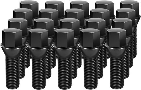 Dynofit 12mmx1.5 Extended Wheel Bolts fit E82 E88 E36 E30 E90, 45mm Shank M12x1.5 Lug Bolts Compatible with BMW E91 E92 E93 E28 E34 E23 E32 W38 E31, Aftermarket Wheel Lug Bolts for 20mm Wheel Spacer in Kuwait