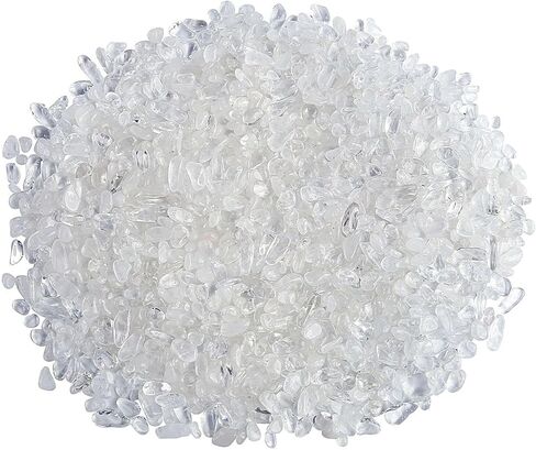 Perlin Rose Quartz Gemstone Beads Tumbled Stone 4~8 mm Chips Without Hole 500 Pieces Rose Quartz Gemstones Semi-Precious Stone Jewellery Beads Gemstone for Decoration, Chakra, Meditation in Saudi Arabia