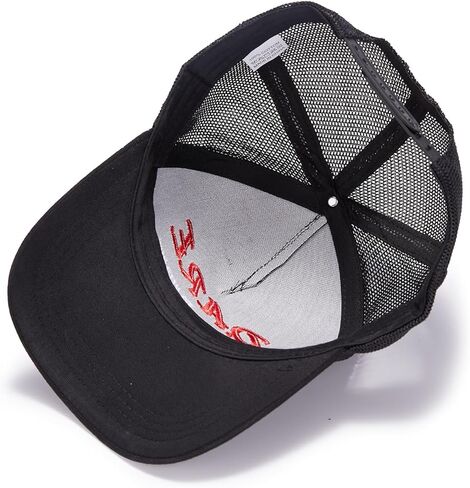 PJGINUIUA Embroidered Trucker Hat Black Baseball Cap Adjustable Mesh Dad Hats for Men Women in Saudi Arabia