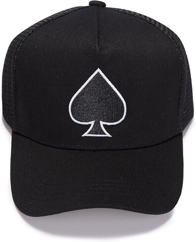 PJGINUIUA Embroidered Trucker Hat Black Baseball Cap Adjustable Mesh Dad Hats for Men Women in Saudi Arabia