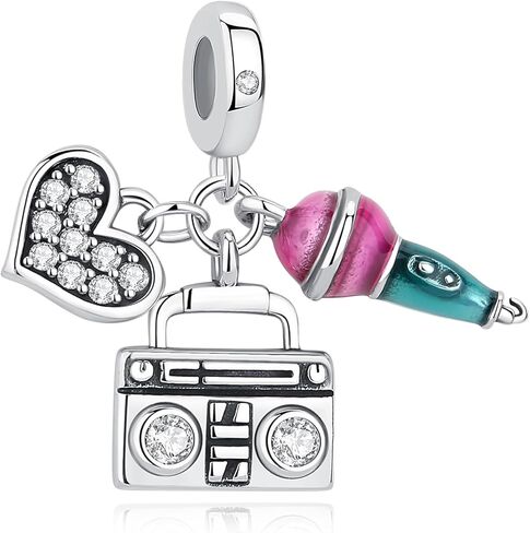 Nbsameng S925 Sterling Silver Charms Bead Compatible for Pandora Bracelets and Necklaces, DIY Jewelry for Women, Treble Clef for adults only in Kuwait