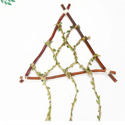 SPDTECH Burlap Leaf Ribbon 33 Feet 2PCS Natural Jute Twine Ribbon with Artificial Leaves for Crafts Wedding Jungle Safari Party Baby Shower Décor Home Decor in Saudi Arabia