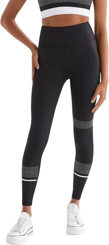 Lilybod Activate Full‑Length Legging – High‑Waisted 4‑Way Stretch, Minimal Seaming & Mesh Contrast Stripe in Saudi Arabia